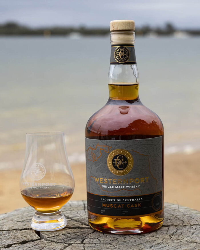Westernport Single Malt Whisky - Muscat 700ml vertical v2